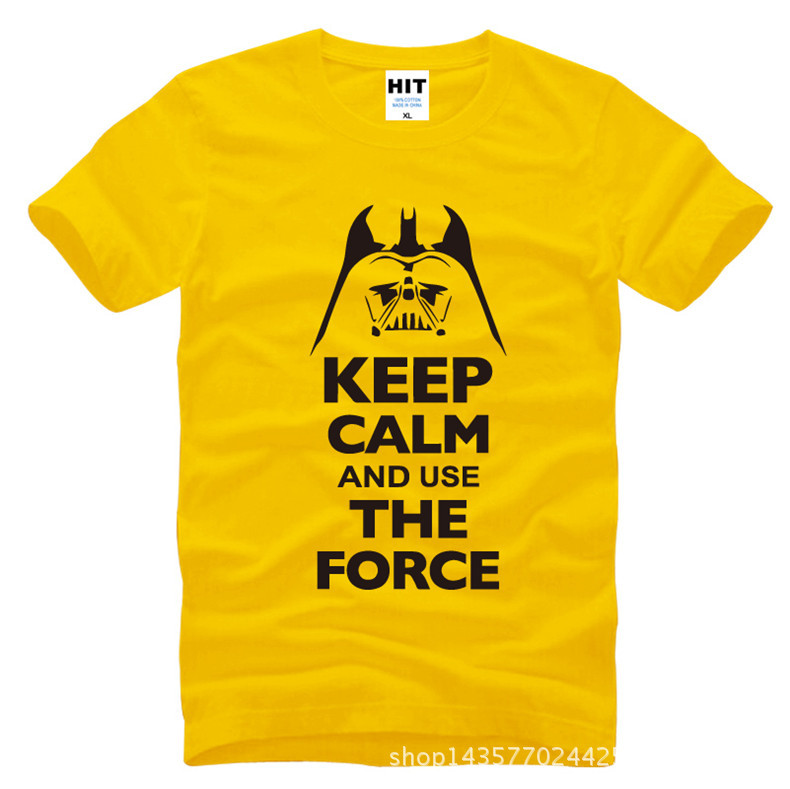 Keep-Calm-and-Use-The-Force-Print-STAR-WARS-Movie-T-Shirt-Tshirt-Mens-Men-Fashion-2016-Cotton-T-shir-32514255327