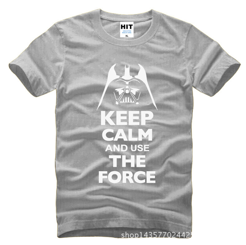 Keep-Calm-and-Use-The-Force-Print-STAR-WARS-Movie-T-Shirt-Tshirt-Mens-Men-Fashion-2016-Cotton-T-shir-32514255327