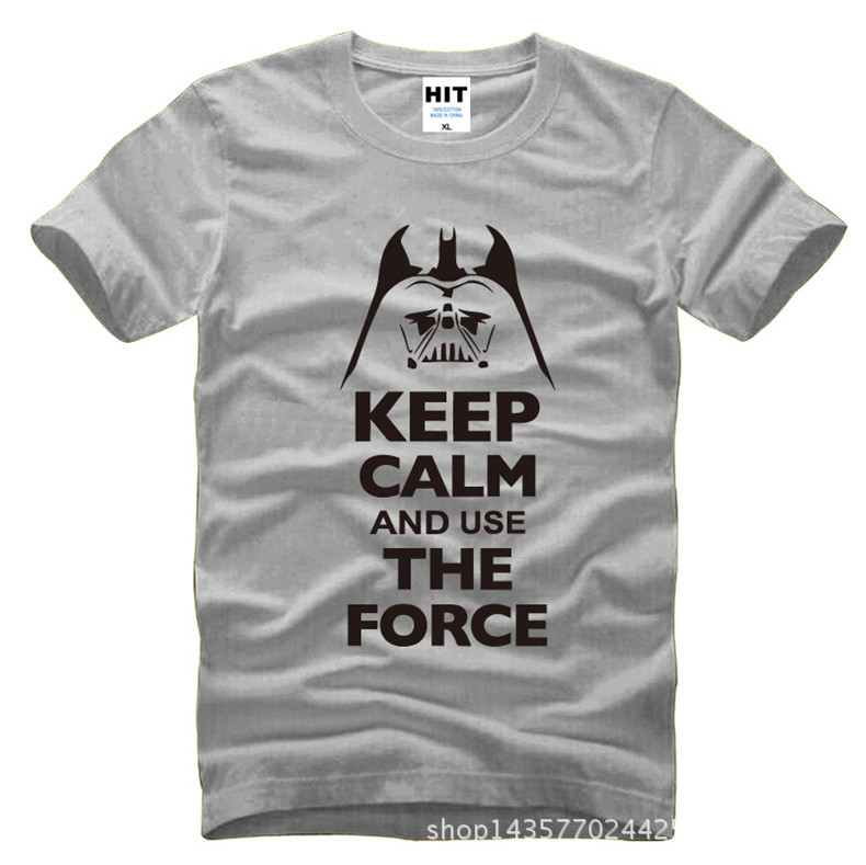 Keep-Calm-and-Use-The-Force-Print-STAR-WARS-Movie-T-Shirt-Tshirt-Mens-Men-Fashion-2016-Cotton-T-shir-32514255327