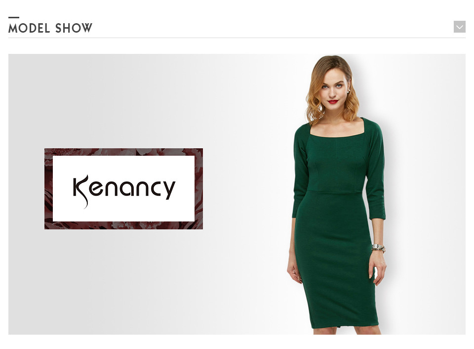 Kenancy-New-Fashion-Style-Women-Autumn-Winter-Dress-Three-Quarter-Sleeve-Square-Collar-Pencil-Bodyco-32778268614