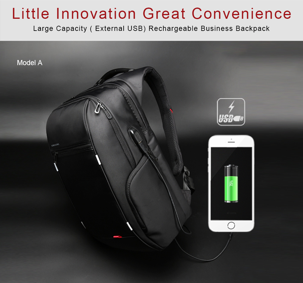 Kingsons-15quot17quot--Laptop-Backpack-External-USB-Charge-Computer-Backpacks-Anti-theft-Waterproof--32661076590