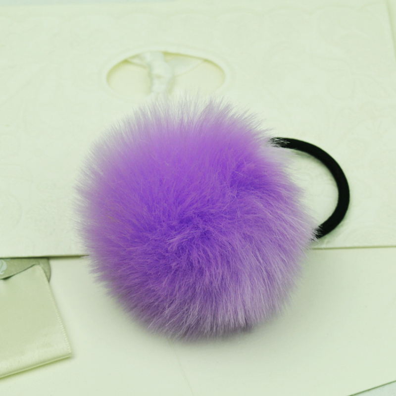 Korean-Artificial-Rabbit-Fur-Ball-Elastic-Hair-Rope-Rings-Ties-Bands-Ponytail-Holders-Girls-Hairband-32751603239