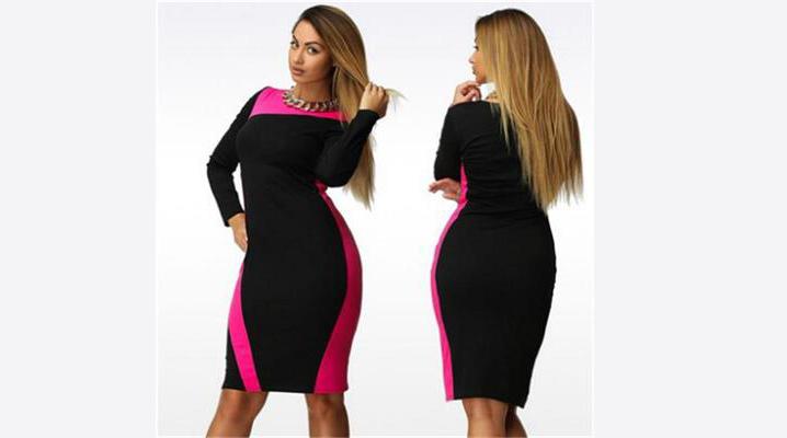 L---6XL-Plus-Size-Bandage-Dress-Slim-Show-ThinThe-New-SummerAutumn-Elegant-Casual-Female-Dresses-Ext-32775020927