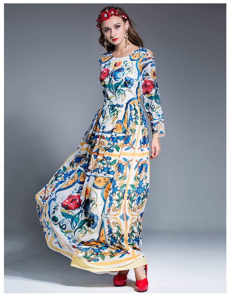 LD-LINDA-DELLA-Women-Maxi-Dress-Long-Sleeve-Casual-Floral-Printing-Party-Dress-Autumn-New-32745005939