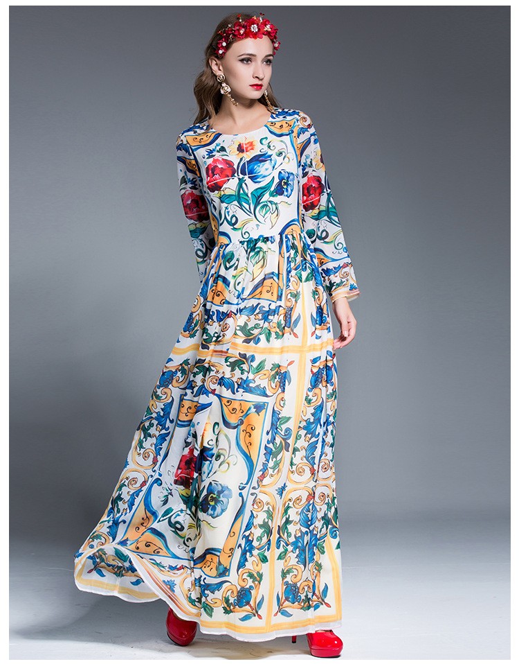 LD-LINDA-DELLA-Women-Maxi-Dress-Long-Sleeve-Casual-Floral-Printing-Party-Dress-Autumn-New-32745005939