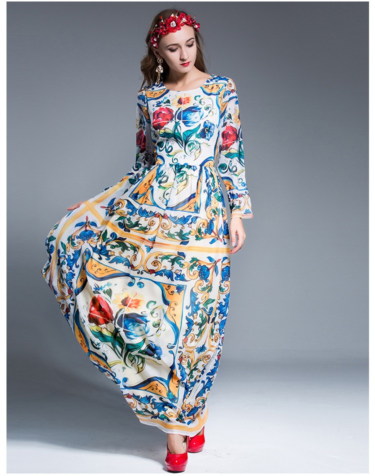 LD-LINDA-DELLA-Women-Maxi-Dress-Long-Sleeve-Casual-Floral-Printing-Party-Dress-Autumn-New-32745005939