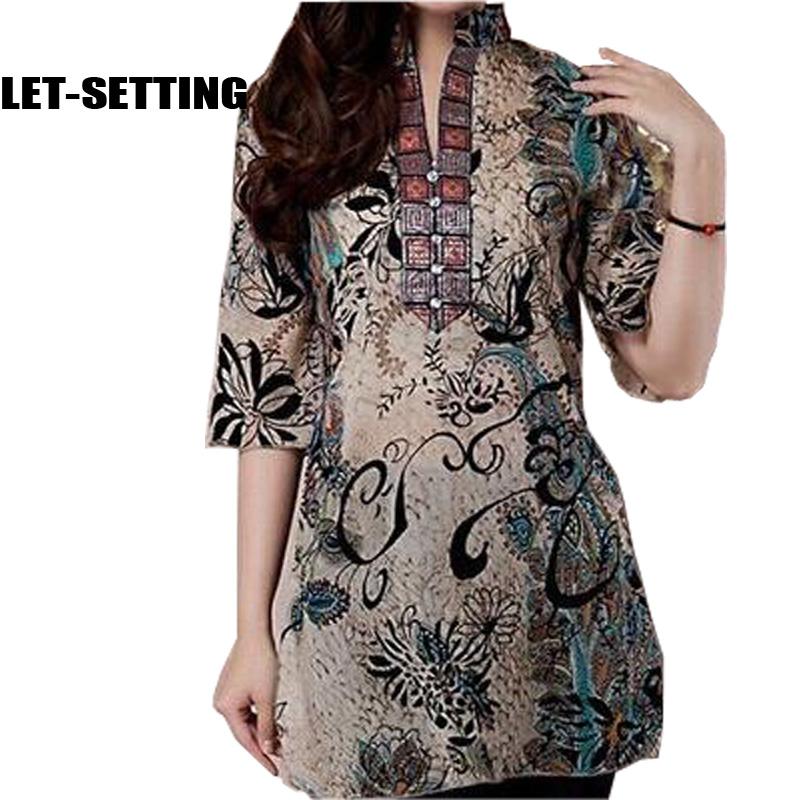 LET-SETTING-SizeMLXLXXL3XL4XL-Summer-suit-V-neck-Floral-women39s-chiffon-print-fashion-dress-plus-si-793248417