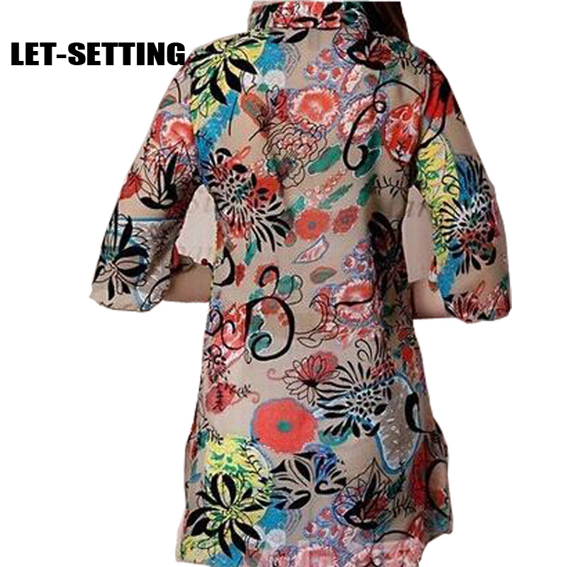 LET-SETTING-SizeMLXLXXL3XL4XL-Summer-suit-V-neck-Floral-women39s-chiffon-print-fashion-dress-plus-si-793248417