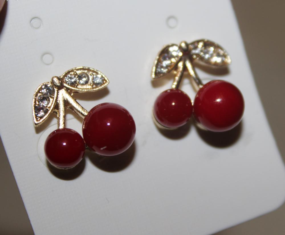 LNRRABC--Women-Girl---Fashion-Popular-Charming--Rhinestone-Red-Cherry-Ear-Stud-Earrings-Gift-32685743496