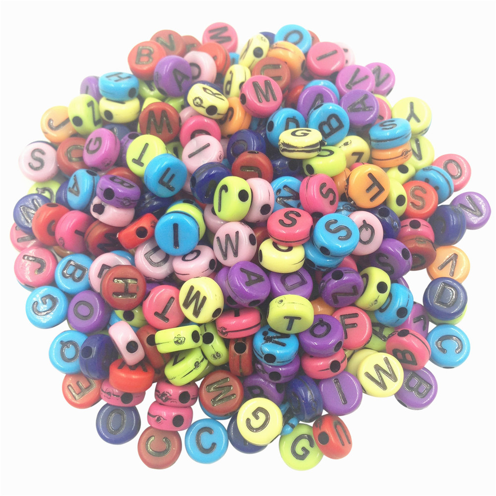 LNRRABC-100pcs-DIY-Square-Round-Acrylic-alphabet-Spacer-Loose-Beads-For-Necklace-Bracelet-Letter-Bea-32533251449