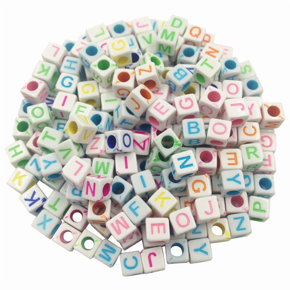 LNRRABC-100pcs-DIY-Square-Round-Acrylic-alphabet-Spacer-Loose-Beads-For-Necklace-Bracelet-Letter-Bea-32533251449