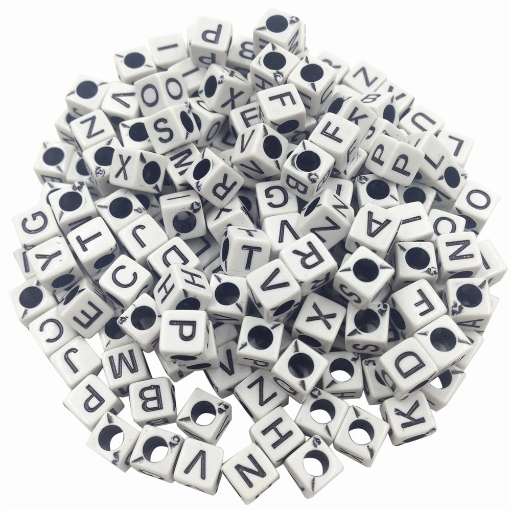 LNRRABC-100pcs-DIY-Square-Round-Acrylic-alphabet-Spacer-Loose-Beads-For-Necklace-Bracelet-Letter-Bea-32533251449