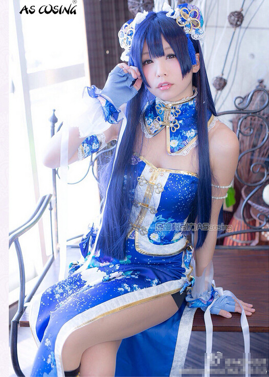 LOVE-LIVE-Sonoda-Umi-Awaken-UR-Uniforms-Cosplay-Cheongsam-Free-Shipping-32263703871