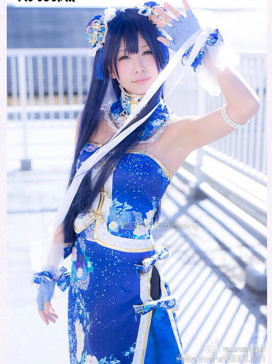 LOVE-LIVE-Sonoda-Umi-Awaken-UR-Uniforms-Cosplay-Cheongsam-Free-Shipping-32263703871