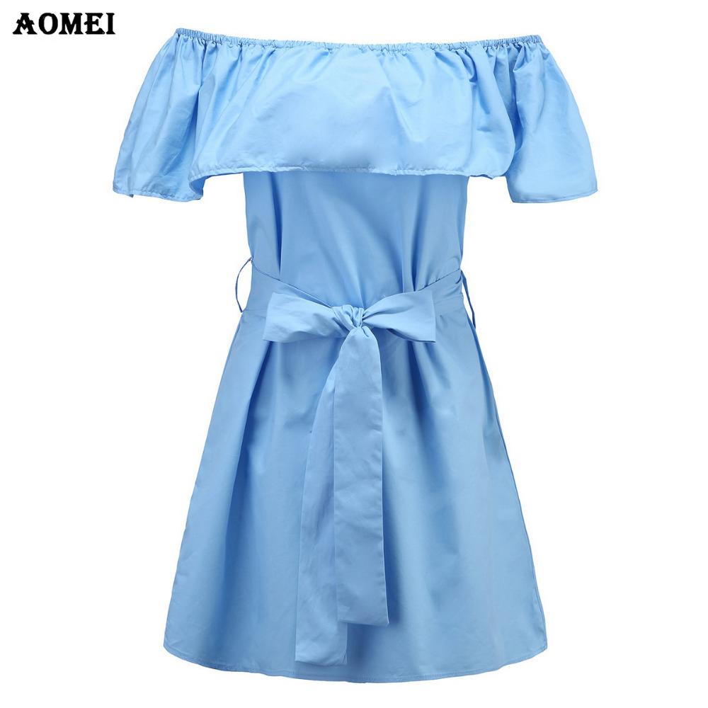 Lady-Ruffles-Blue-White-Elegant-Dress-Women-Slash-Neck-Off-The-Shoulder-Summer-Clothing-Vestidos-Wit-32661128484