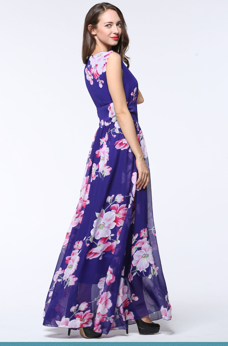 Large-Size-Maxi-Long-Chiffon-Dress-Summer-Style-Women-Boho-Elegant-Flower-Print-High-Wait-Sleeveless-32787690243