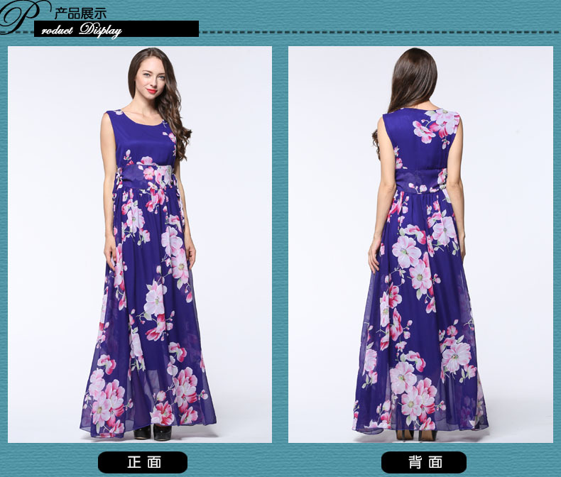 Large-Size-Maxi-Long-Chiffon-Dress-Summer-Style-Women-Boho-Elegant-Flower-Print-High-Wait-Sleeveless-32787690243