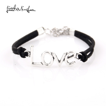 Little-MingLou-Infinity-love-mom-grandma-bracelet-heart-feet-charm-Bracelet-for-women-Leather-bracel-1900523974