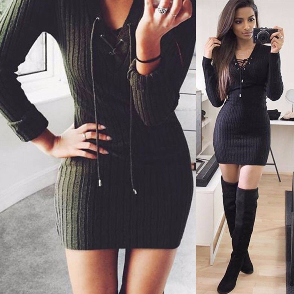 Long-Sleeve-Lace-Up-Casual-Autumn-Winter-Mini-Sweater-Dress-2016-Sexy-Casual-Cotton-Knitted-V-neck-E-32761358727