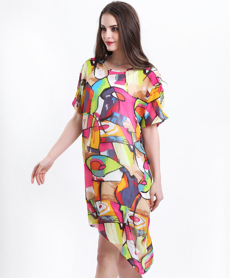 Loose-Summer-Chiffon-Dress-Colorful-Printed-Long-Shirt-Dress-Geometric-Graffiti-Beach-Dresses-Loose--32672187000