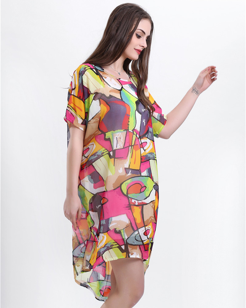Loose-Summer-Chiffon-Dress-Colorful-Printed-Long-Shirt-Dress-Geometric-Graffiti-Beach-Dresses-Loose--32672187000