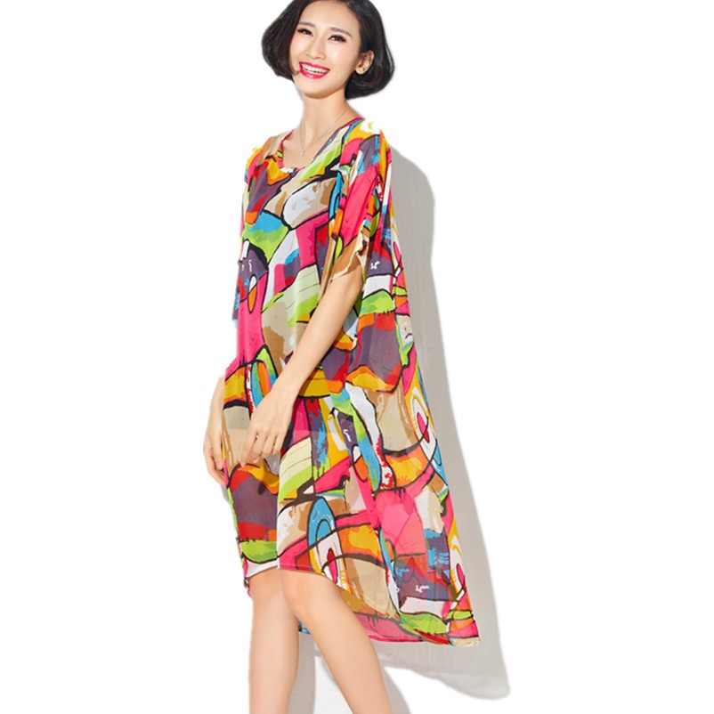 Loose-Summer-Chiffon-Dress-Colorful-Printed-Long-Shirt-Dress-Geometric-Graffiti-Beach-Dresses-Loose--32672187000