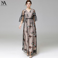 Luxury-New-Arrival-2018-Spring-Summer-Women39s-O-Neck-34-Sleeves-Embroidery-Elegant-Long-Runway-Dres-32790343283