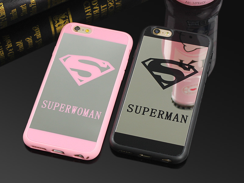 Luxury-Superman-Superwoman-Mirror-Surface-TPU-Case-For-iPhone-7-7-Plus-6s-6-Plus-5-5s-SE-Chrome-Back-32649104451