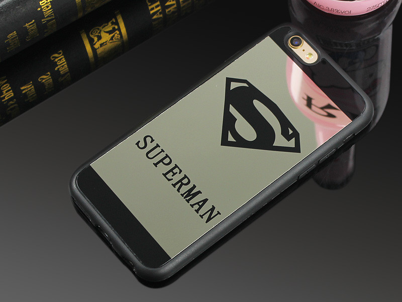 Luxury-Superman-Superwoman-Mirror-Surface-TPU-Case-For-iPhone-7-7-Plus-6s-6-Plus-5-5s-SE-Chrome-Back-32649104451