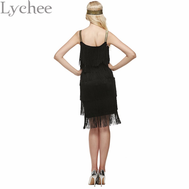 Lychee-Bohemia-Style-Summer-Women-Spaghetti-Strap-Dress-Bodycon-Tassel-Layered-Party-Dress-Gatsby-Fr-32680423126