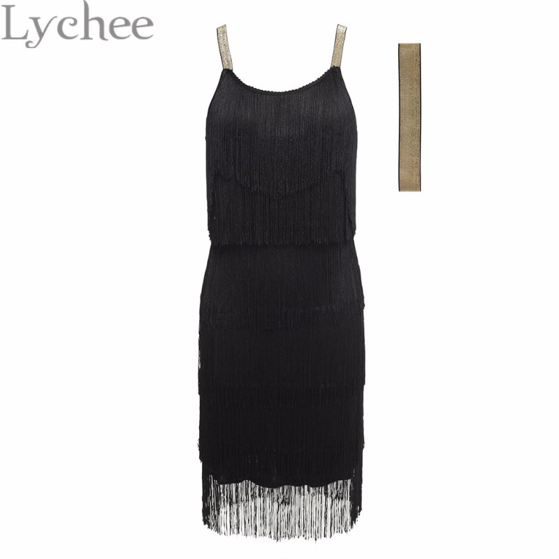 Lychee-Bohemia-Style-Summer-Women-Spaghetti-Strap-Dress-Bodycon-Tassel-Layered-Party-Dress-Gatsby-Fr-32680423126