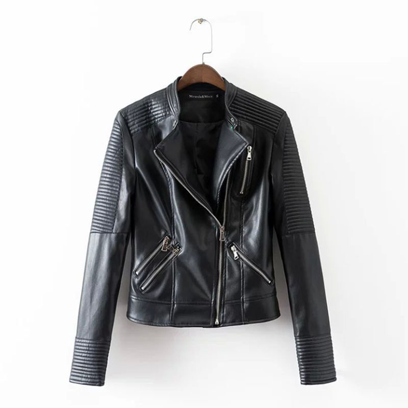 MCCKLE-Women39s-Black-Motorcycle-Soft-PU-Leather-Jacket-Fashion-Brand-Design-Classic-Biker-Jackets-s-32695893723