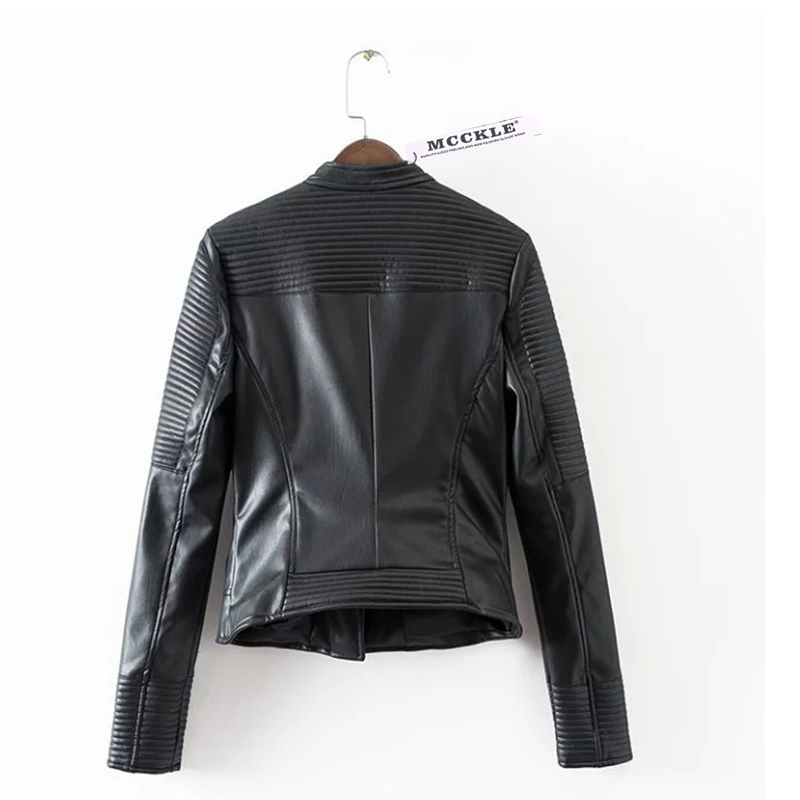 MCCKLE-Women39s-Black-Motorcycle-Soft-PU-Leather-Jacket-Fashion-Brand-Design-Classic-Biker-Jackets-s-32695893723