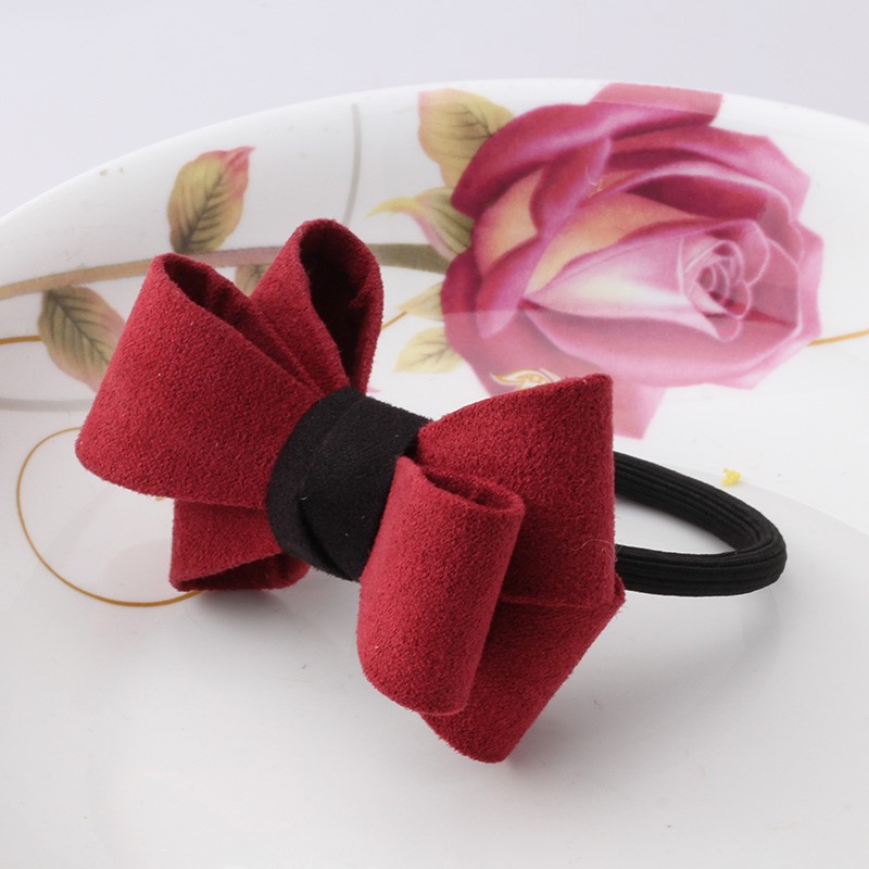 MISM-Hair-Accessories-1-PC-Women-Flower-Bow-Elastic-Hair-Band-Rope-Scrunchie-Ponytail-Holder-Plaid-B-32647805593