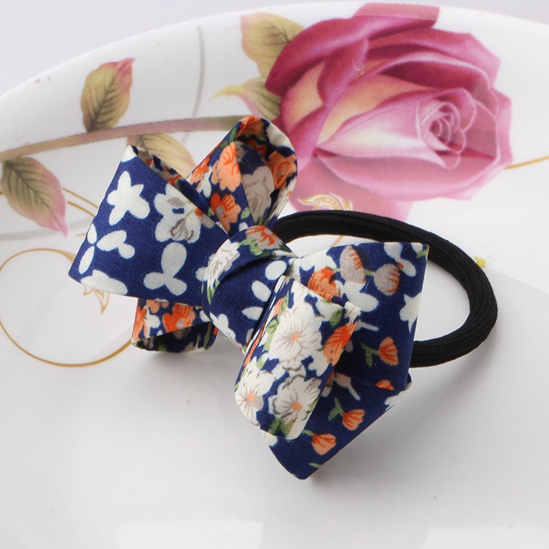 MISM-Hair-Accessories-1-PC-Women-Flower-Bow-Elastic-Hair-Band-Rope-Scrunchie-Ponytail-Holder-Plaid-B-32647805593