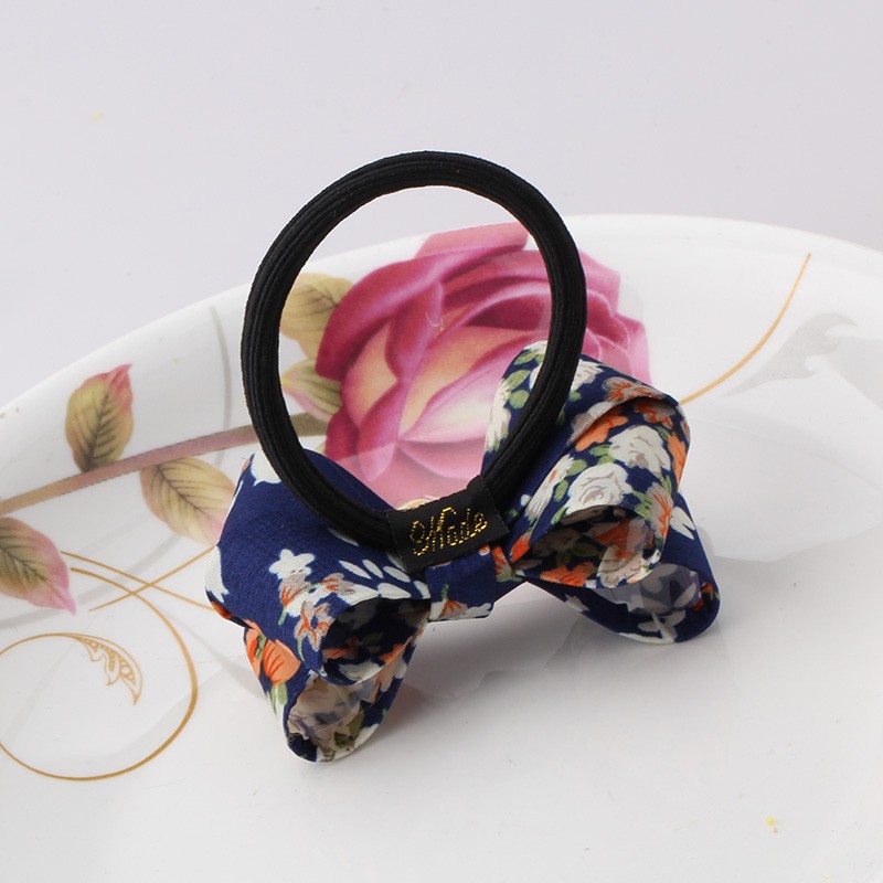 MISM-Hair-Accessories-1-PC-Women-Flower-Bow-Elastic-Hair-Band-Rope-Scrunchie-Ponytail-Holder-Plaid-B-32647805593