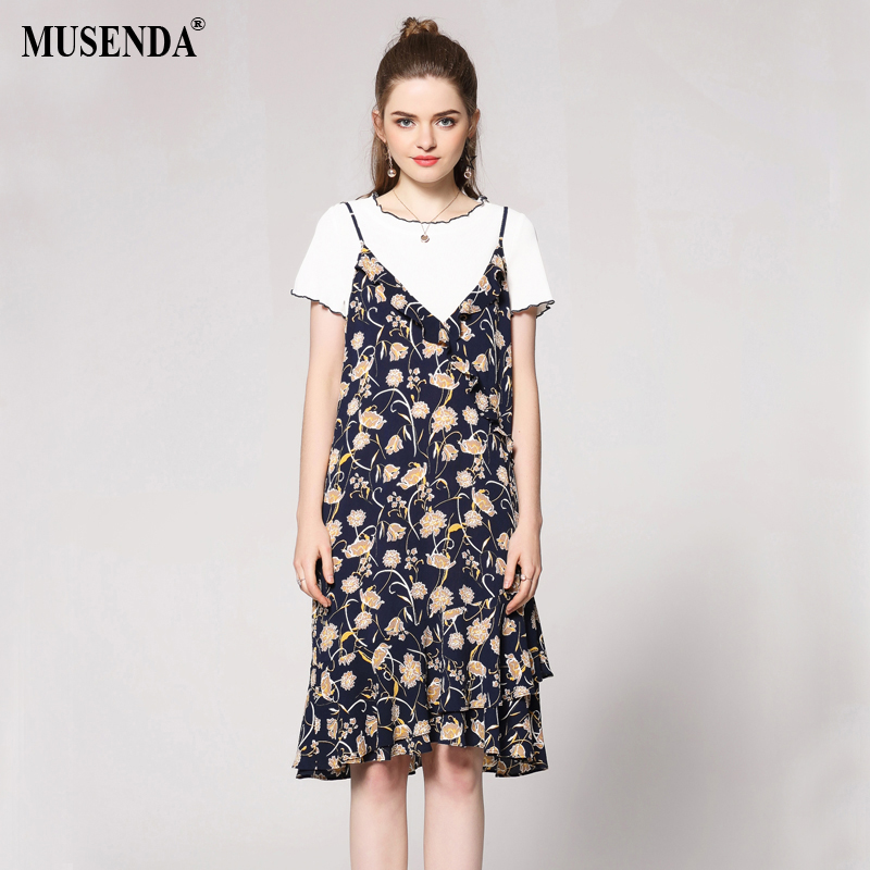 MUSENDA-Women-Summer-Wear-to-Work-Floral-Print-Slash-Neck-White-Dresses-Office-Lady-Business-Party-S-32423073606