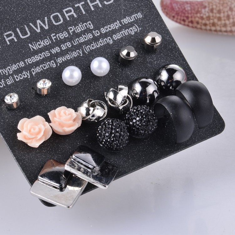 MarteampJoven-New-Style-Rhinestone-Stud-Earring-Set-For-Women-Hot-selling-Cute-Flower-Mixed-Imitatio-32268849822