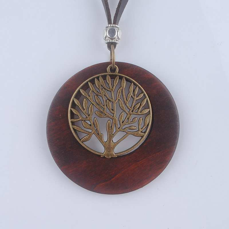 Maxi-necklace-Vintage-necklaces-pendants-Women-Jewelry-Fashion-choker-necklace-Alloy-Life-Tree-Woode-32691416139