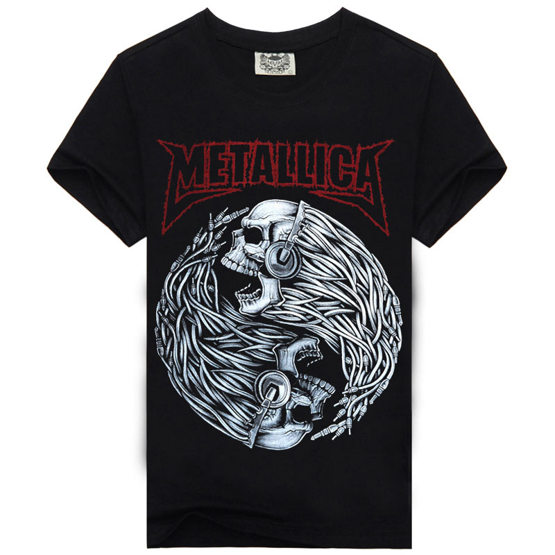 Mens-Black-T-shirts-2017-Casual-Tee-Shirt-Men-M-XXXL-Metallica-Metal-Rock-Band-T-shirts-Men-In-5-Sty-32412592489