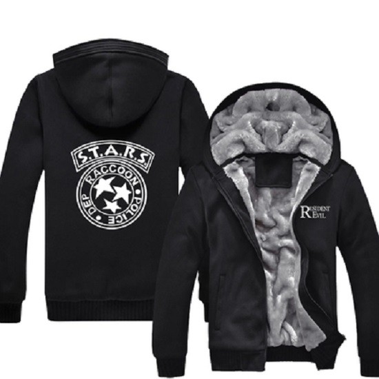 Mens-Casual-Resident-Evil-STARS-Special-Tactics-And-Rescue-Logo-Zip-Up-Winter-Fleece-Hoodies-Sweatsh-32610941821