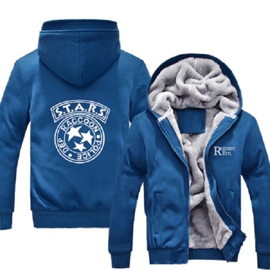 Mens-Casual-Resident-Evil-STARS-Special-Tactics-And-Rescue-Logo-Zip-Up-Winter-Fleece-Hoodies-Sweatsh-32610941821