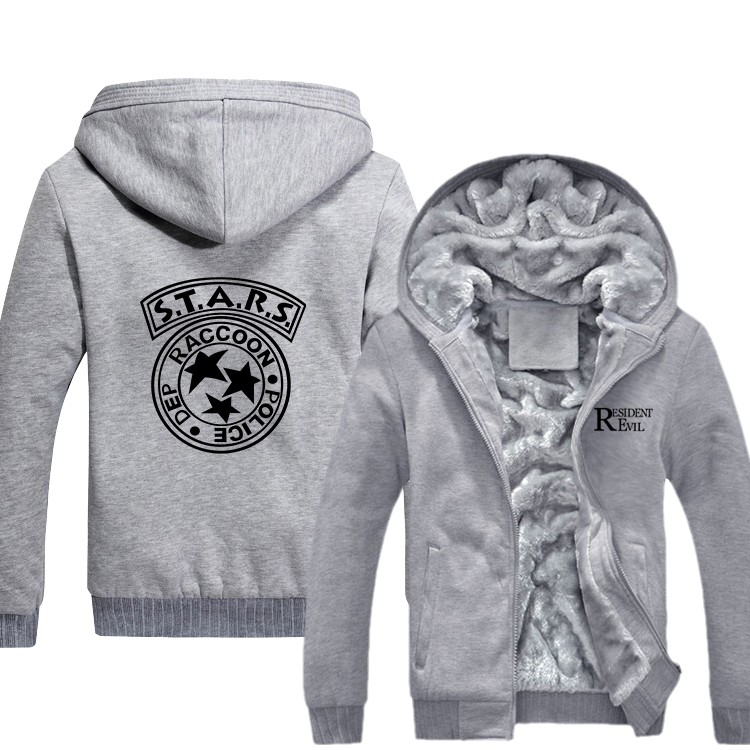 Mens-Casual-Resident-Evil-STARS-Special-Tactics-And-Rescue-Logo-Zip-Up-Winter-Fleece-Hoodies-Sweatsh-32610941821