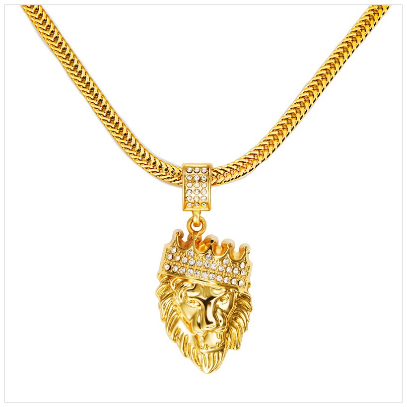 Mens39-Hip-Hop-Jewelry-Iced-Out-Gold-Plated-Fashion-Bling-Bling-Lion-Head-Pendant-Men-Necklace-Gold--32500150278