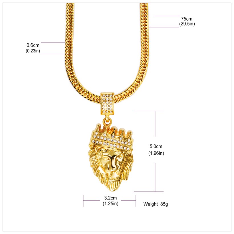 Mens39-Hip-Hop-Jewelry-Iced-Out-Gold-Plated-Fashion-Bling-Bling-Lion-Head-Pendant-Men-Necklace-Gold--32500150278