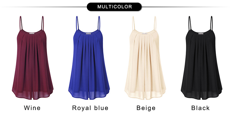 Messic-Women39s-Summer-Sleeveless-Pleated-Chiffon-Layered-Camis-Front-Pleat-Cool-Tank-Top-Red-Black--32737853648