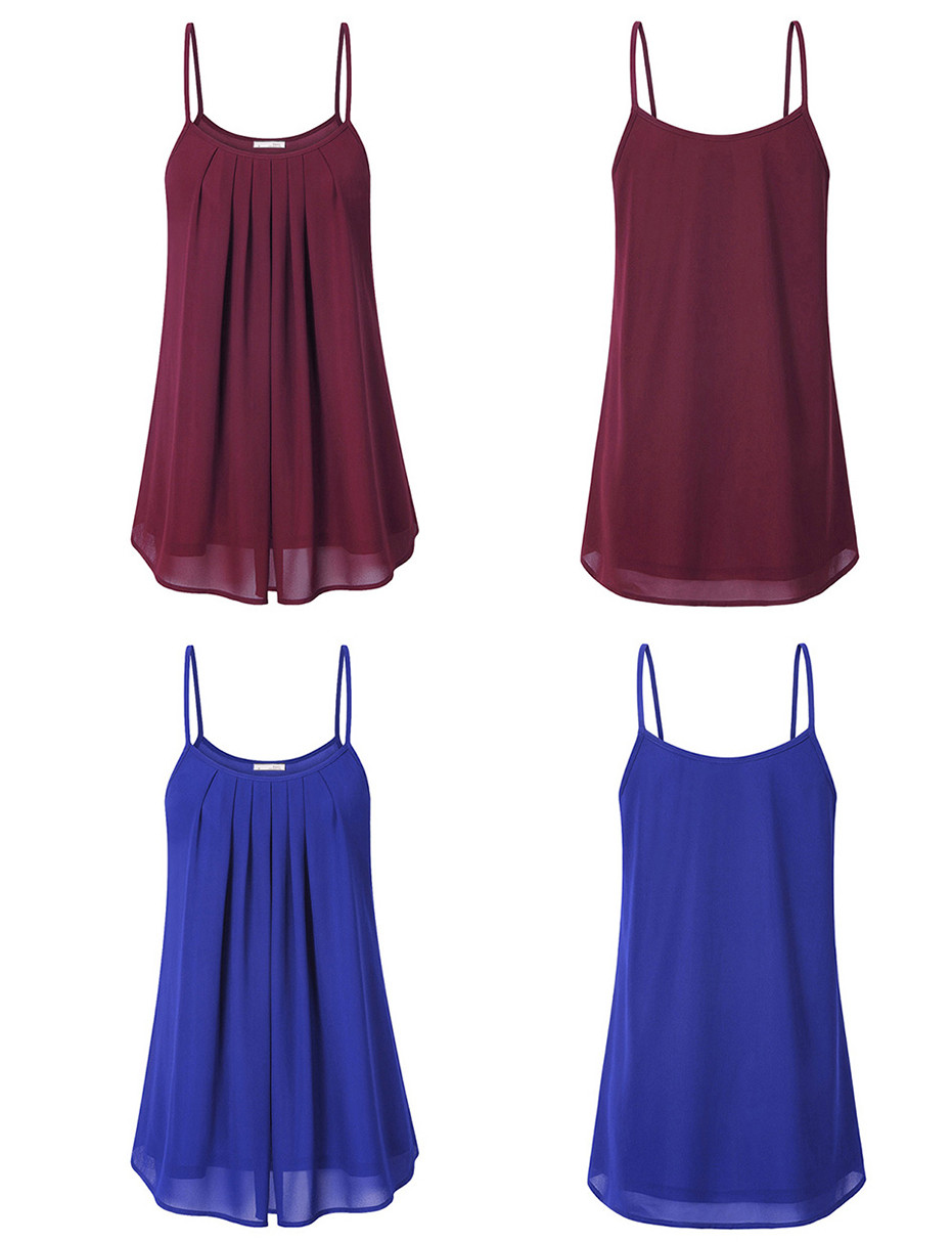 Messic-Women39s-Summer-Sleeveless-Pleated-Chiffon-Layered-Camis-Front-Pleat-Cool-Tank-Top-Red-Black--32737853648