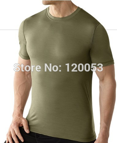 Middle-Weight-180GSM-100-Australia-Merino-Wool-Mens-Short-Sleeve-T-Shirt-Merino-Wool-T-Shirt-6-Color-32788295845