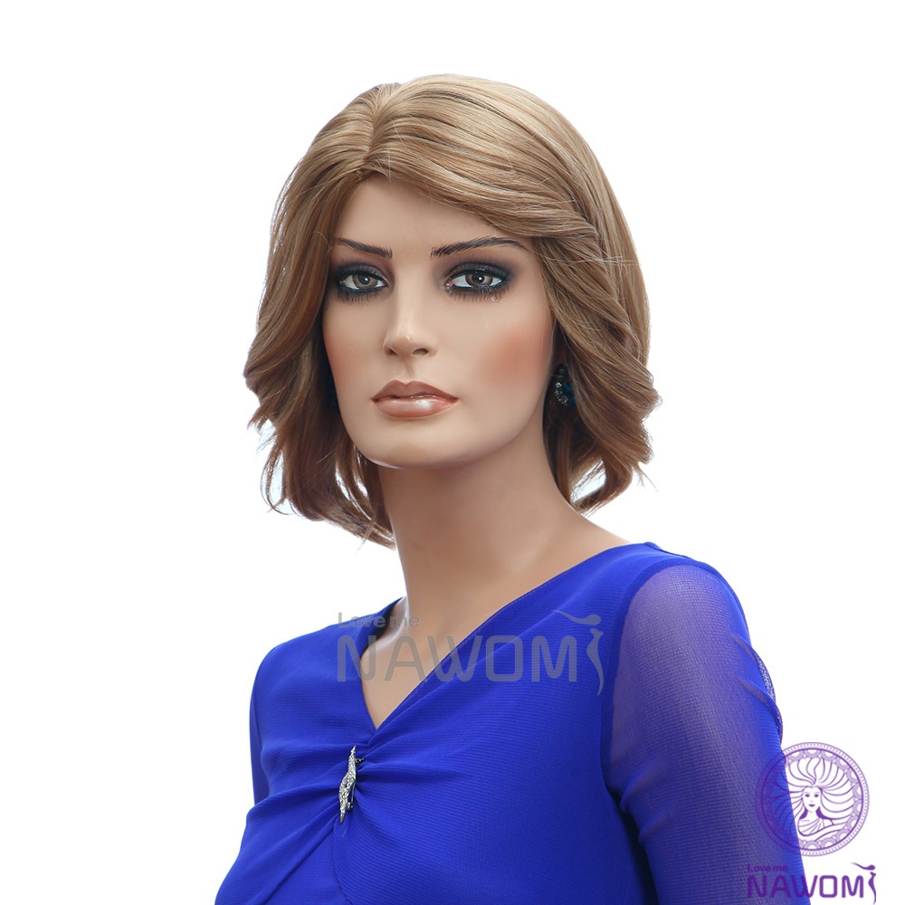 Modern-Lady39s-wigs-Short-Perruque-Synthetic-Women-Wigs-with-Bang-100-Kanekalon-Blonde-Hair-Look-rea-32709738099