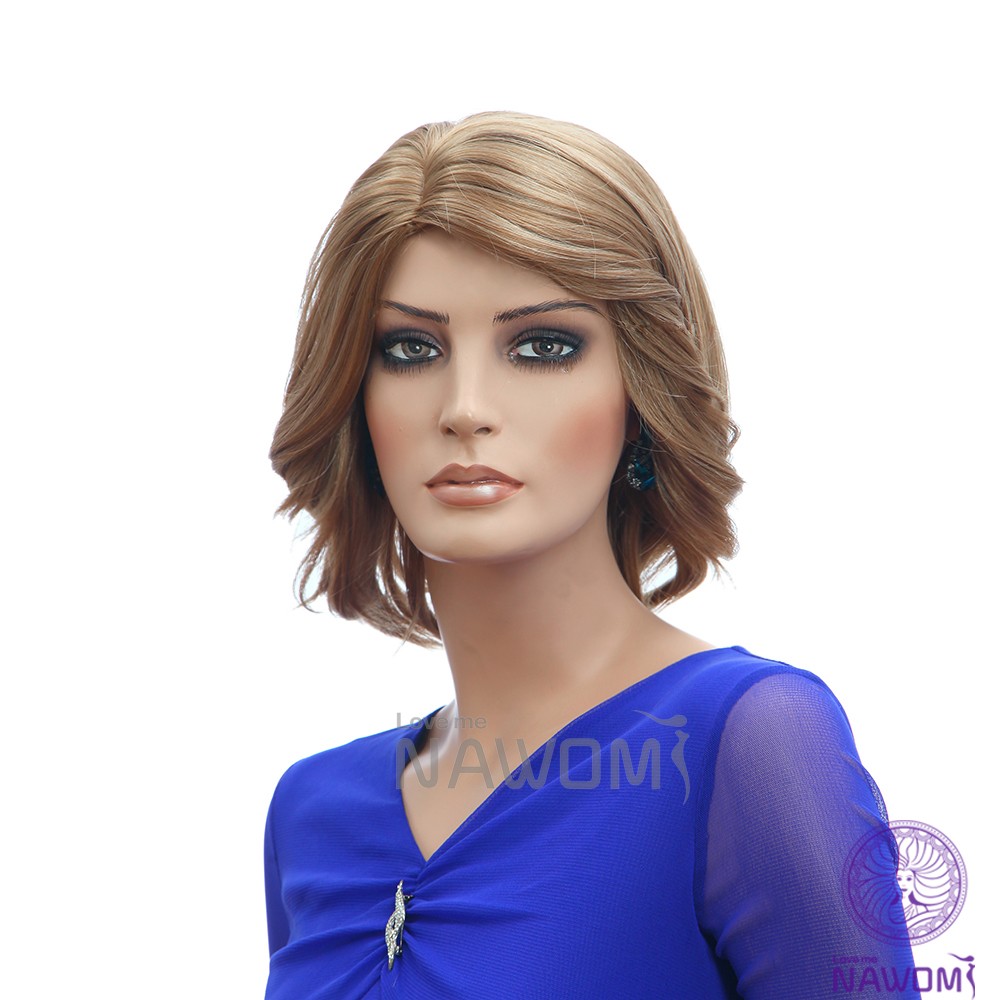 Modern-Lady39s-wigs-Short-Perruque-Synthetic-Women-Wigs-with-Bang-100-Kanekalon-Blonde-Hair-Look-rea-32709738099